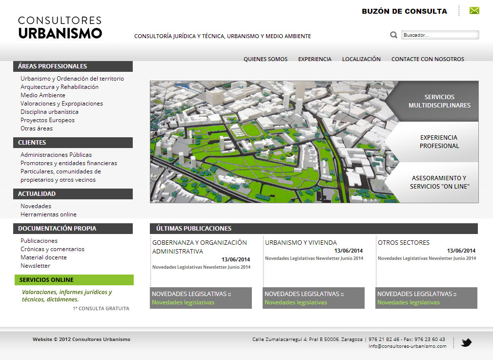Imagen del proyecto: Actualización de Página Web para Consultores de Urbanismo