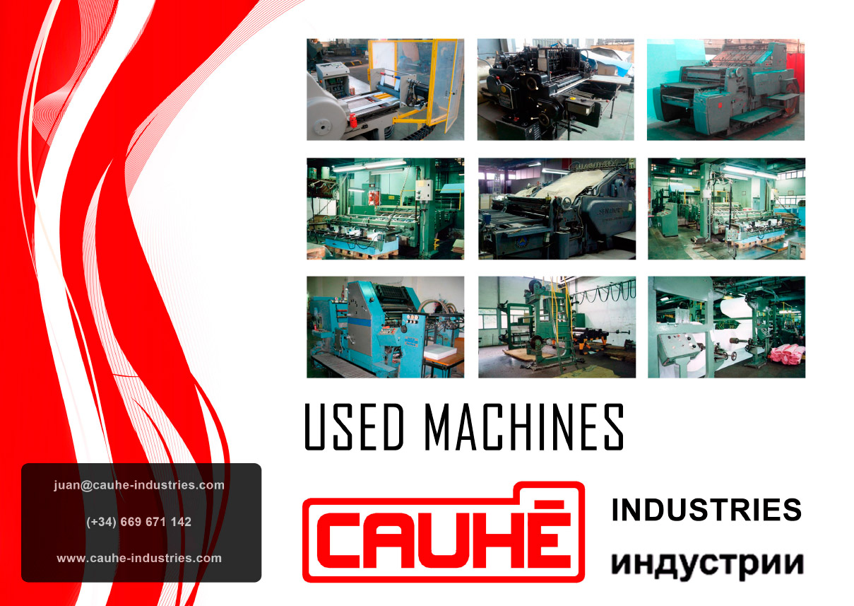 Imagen del proyecto: Diseño de Dossier para máquinas industriales usadas para Cauhé Industries