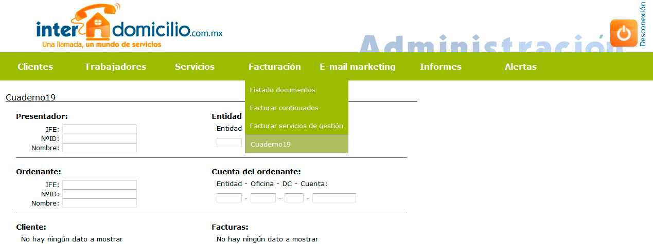 Imagen del proyecto: Software de gestión empresarial online de la franquicia Interdomicilio en México