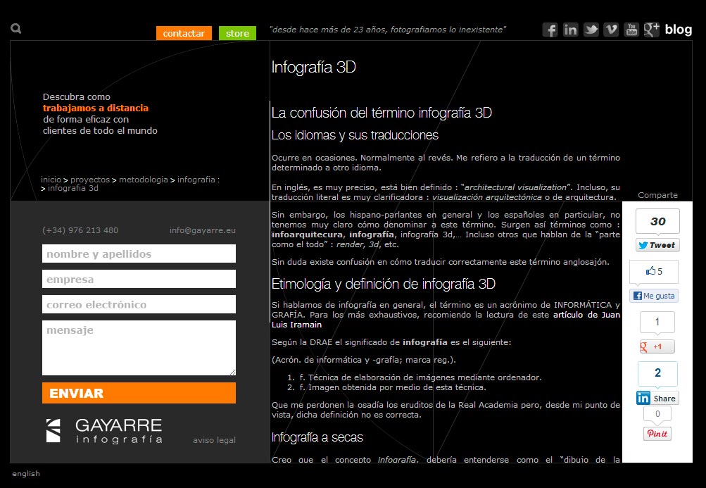Imagen del proyecto: Actualización página Web Gayarre Infografía Imagen del proyecto: Actualización página Web Gayarre Infografía