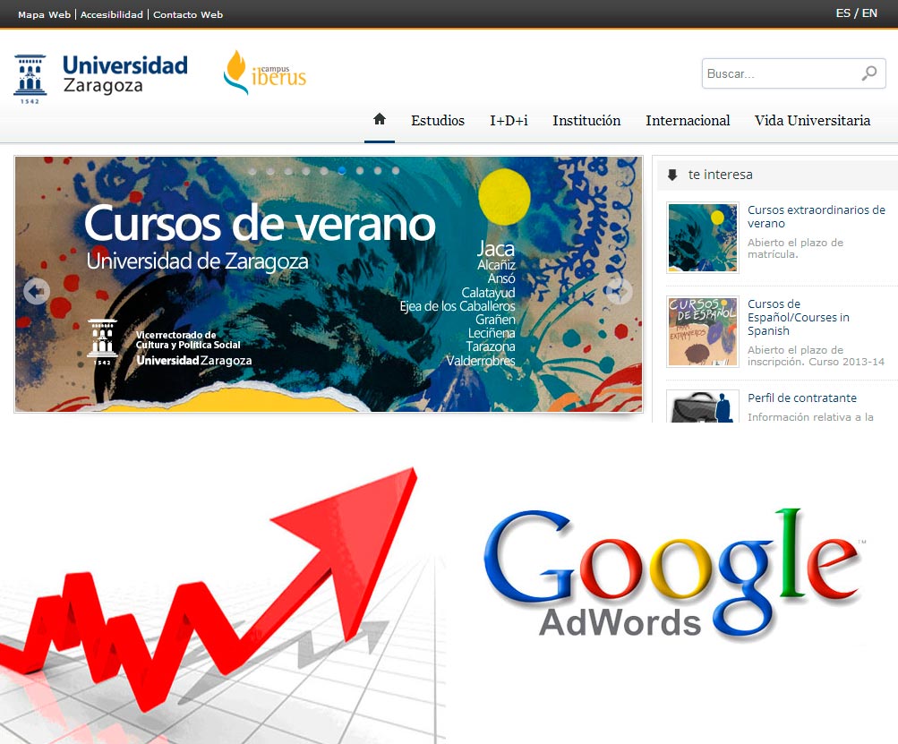 Imagen del proyecto: Campaña de marketing online para Unizar Imagen del proyecto: Campaña de marketing online para Unizar