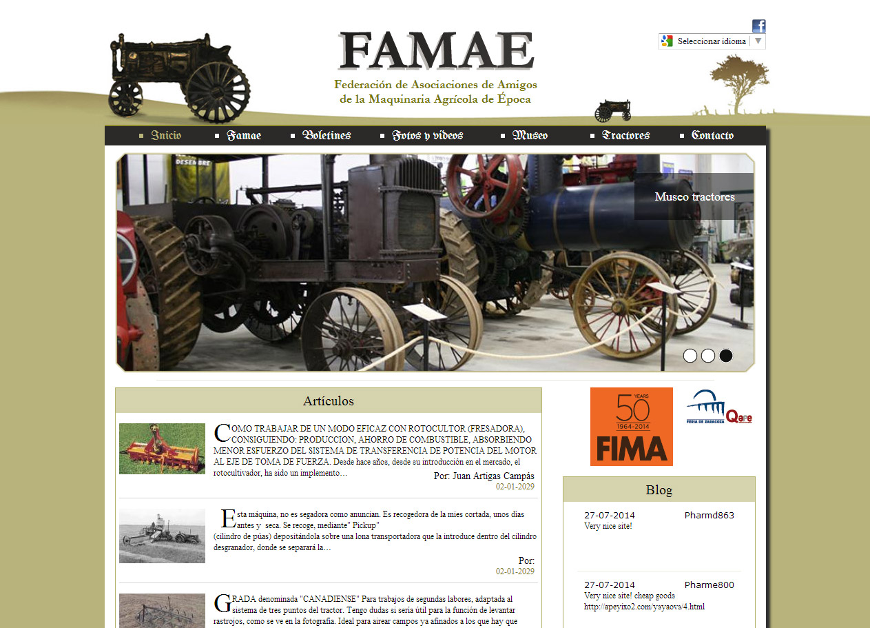 Imagen del proyecto: Página Web para la federación FAMAE Imagen del proyecto: Página Web para la federación FAMAE