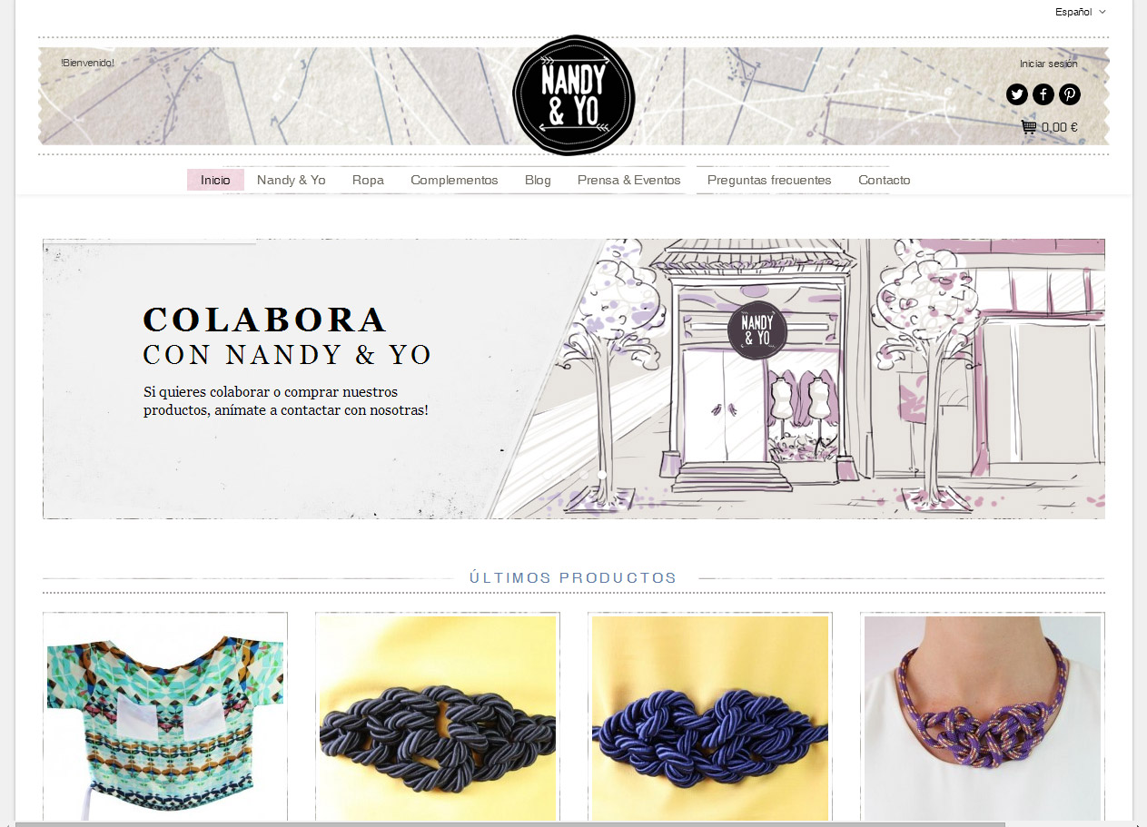 Imagen del proyecto: Comercio online Nandy & Yo Imagen del proyecto: Comercio online Nandy & Yo