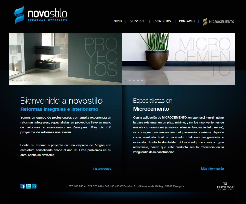 Imagen del proyecto: Página Web para Novo Stilo Imagen del proyecto: Página Web para Novo Stilo