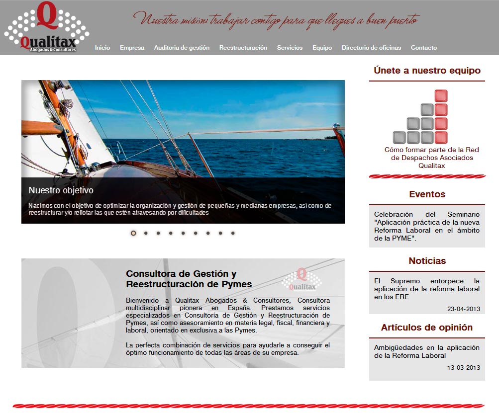 Imagen del proyecto: Página Web para Qualitax Abogados y Consultores Imagen del proyecto: Página Web para Qualitax Abogados y Consultores