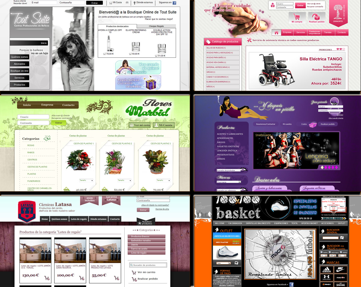 Comercios online a medida